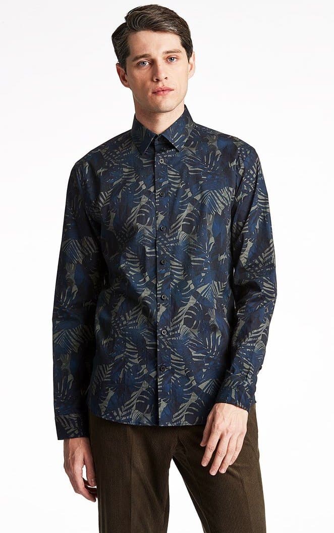 Lindbergh White - Skjorta 30-203394 Storblommig