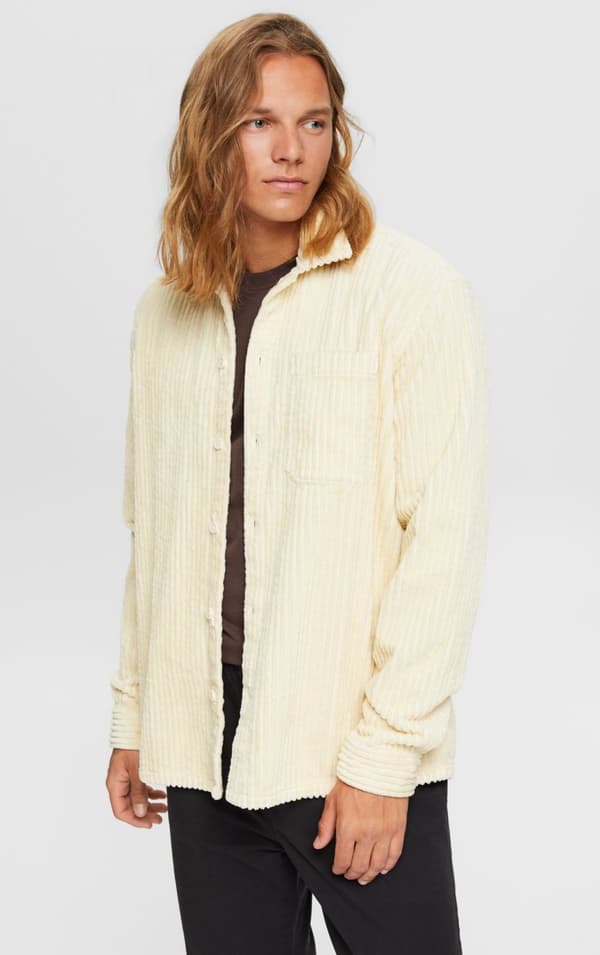 EDC - Skjorta 102CC2F302 Manchester Creme XL