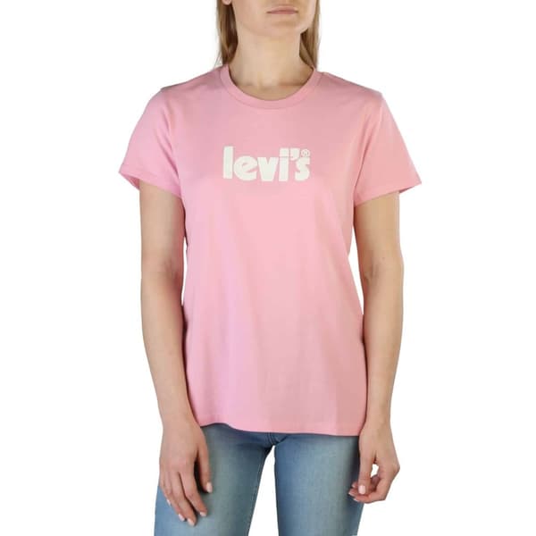 Levis Women Spring/Summer Pink T-shirts - size : m