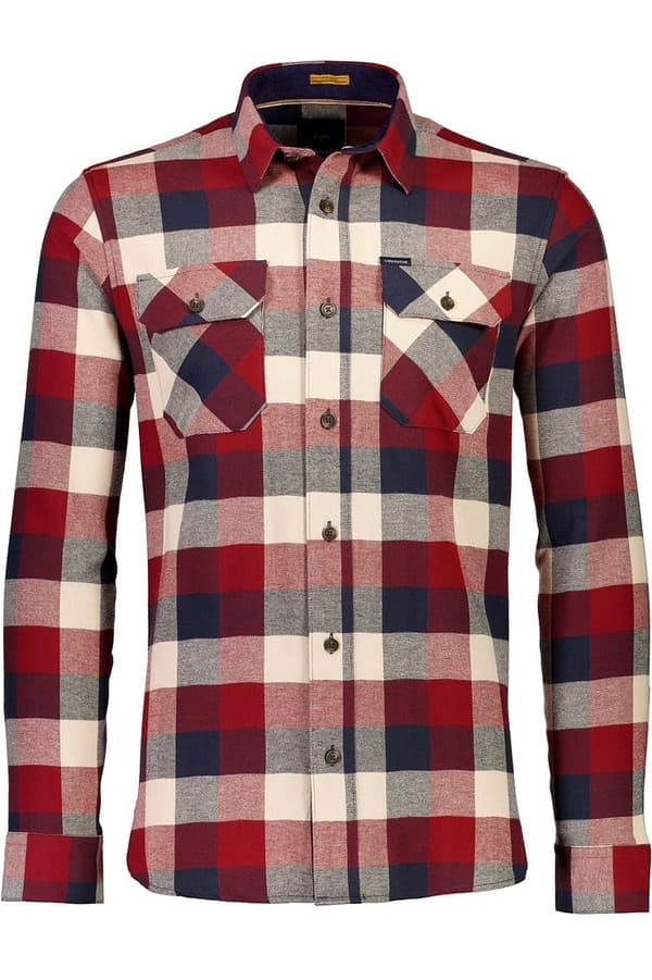 Lindbergh Blue - Skjorta 30-220136 Dubbla fickor