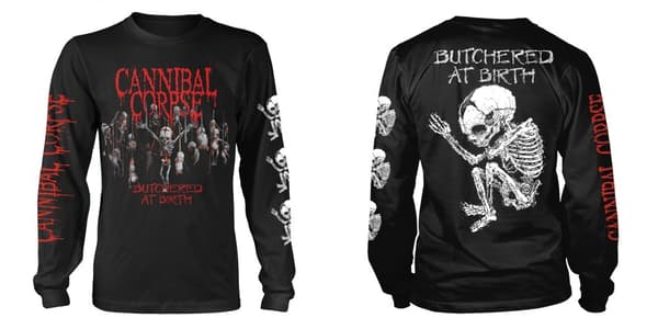 CANNIBAL CORPSE - LONG SLEEVE, BUTCHERED AT BIRTH BABY XL
