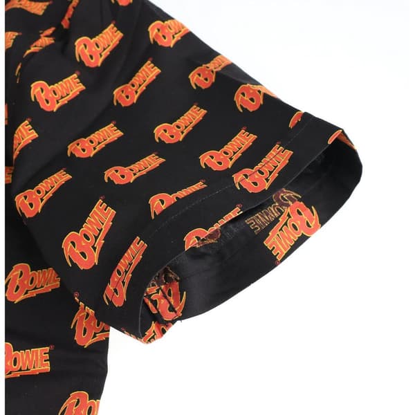 David Bowie Unisex skjorta för vuxna med logotyp överallt