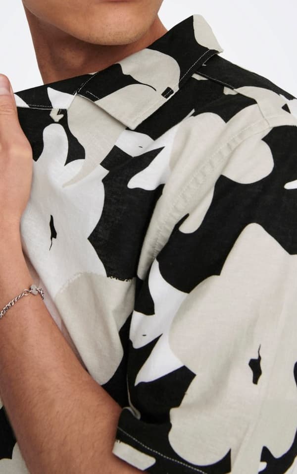 Only & Sons - onsTrev Reg Lin AOP SS Shirt