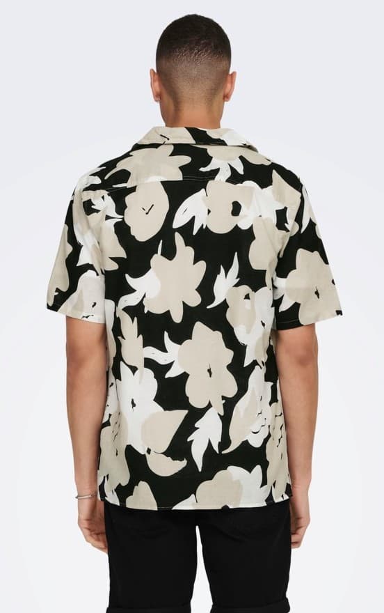 Only & Sons - onsTrev Reg Lin AOP SS Shirt