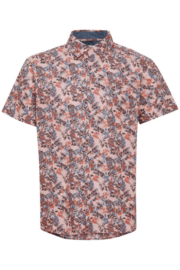 Blend - K.Ä. Skjorta 20715460 Bladmönstrad Rosa L
