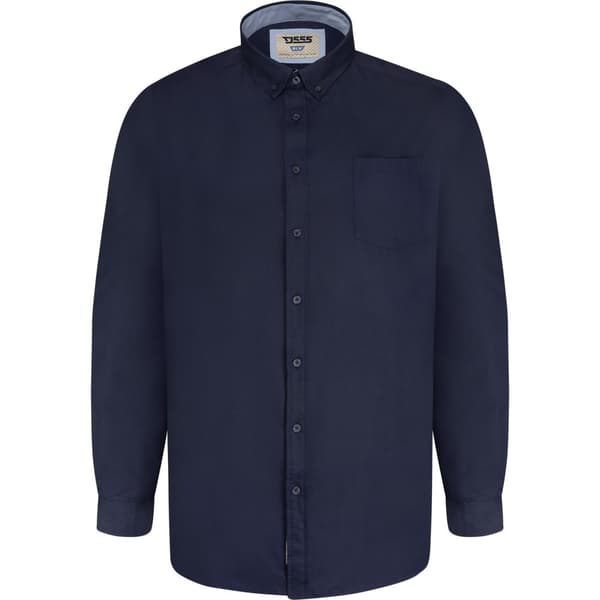 Duke Mens D555 Richard Oxford Kingsize Long-Sleeved Shirt