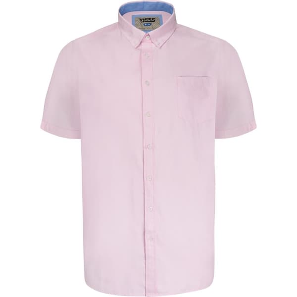 Duke Mens D555 James Oxford Kingsize Short-Sleeved Shirt