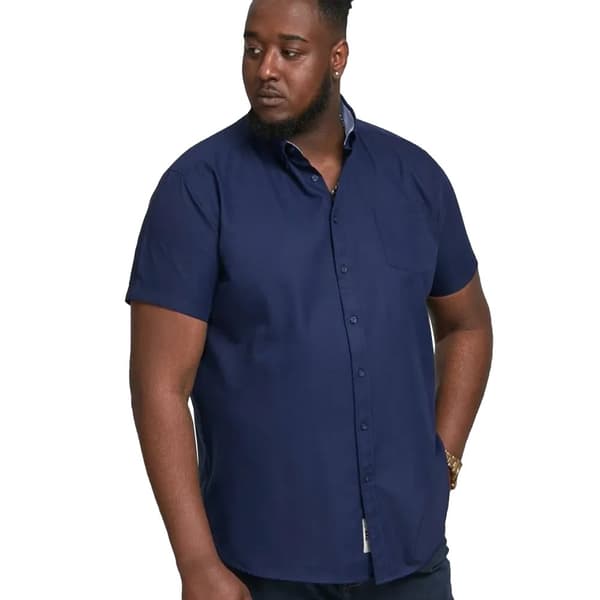 Duke Mens D555 James Oxford Kingsize Short-Sleeved Shirt