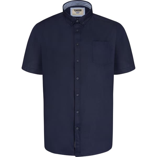 Duke Mens D555 James Oxford Kingsize Short-Sleeved Shirt