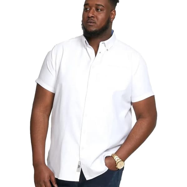 Duke Mens D555 James Oxford Kingsize Short-Sleeved Shirt