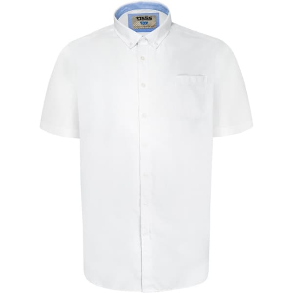 Duke Mens D555 James Oxford Kingsize Short-Sleeved Shirt