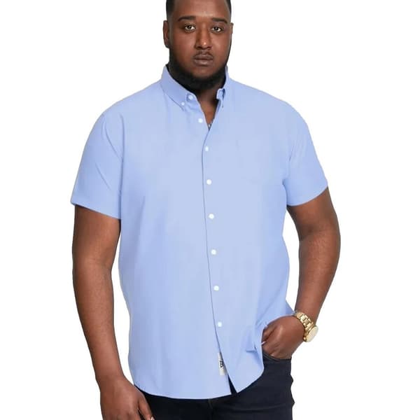 Duke Mens D555 James Oxford Kingsize Short-Sleeved Shirt