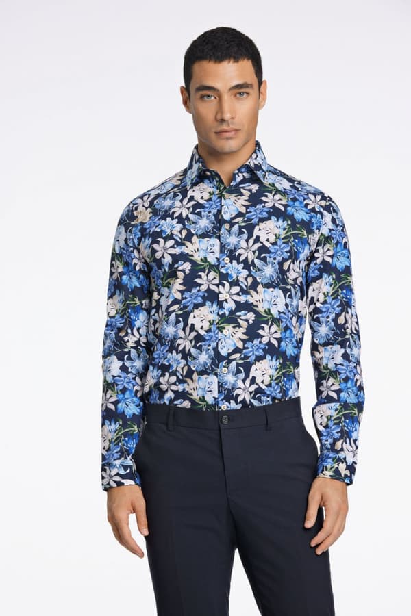 Lindbergh White - Skjorta 30-203488 Blommig