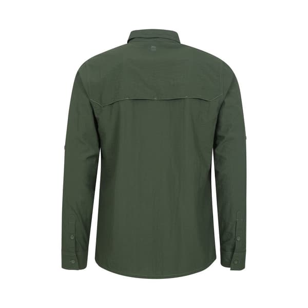 Mountain Warehouse Mens Navigator II UV Protection Shirt Khaki Green XL