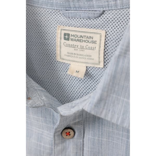 Mountain Warehouse Mens Coconut Slub Short-Sleeved Shirt