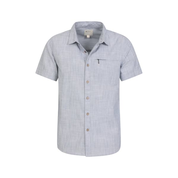 Mountain Warehouse Mens Coconut Slub Short-Sleeved Shirt