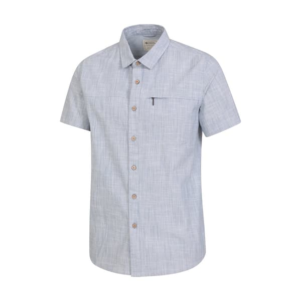 Mountain Warehouse Mens Coconut Slub Short-Sleeved Shirt