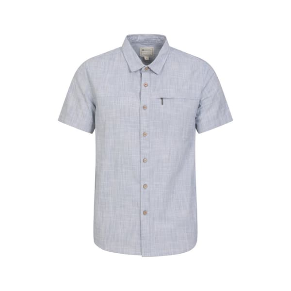 Mountain Warehouse Mens Coconut Slub Short-Sleeved Shirt