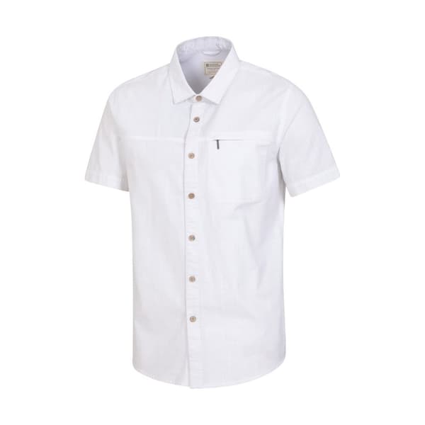 Mountain Warehouse Mens Coconut Slub Short-Sleeved Shirt