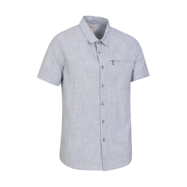 Mountain Warehouse Mens Coconut Slub Short-Sleeved Shirt