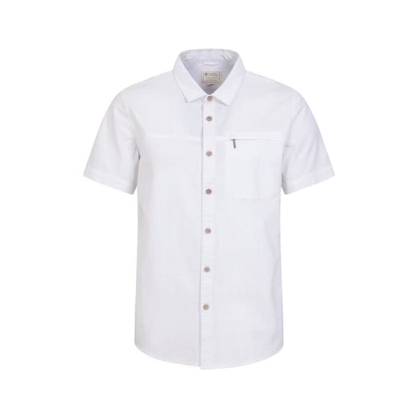 Mountain Warehouse Mens Coconut Slub Short-Sleeved Shirt
