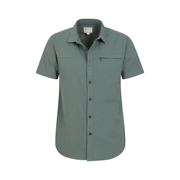 Mountain Warehouse Kortärmad skjorta i kokosnötsslubb för herrar