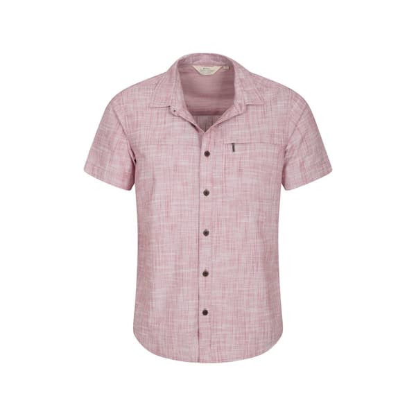 Mountain Warehouse Mens Coconut Slub Short-Sleeved Shirt
