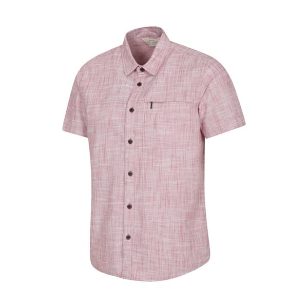 Mountain Warehouse Mens Coconut Slub Short-Sleeved Shirt