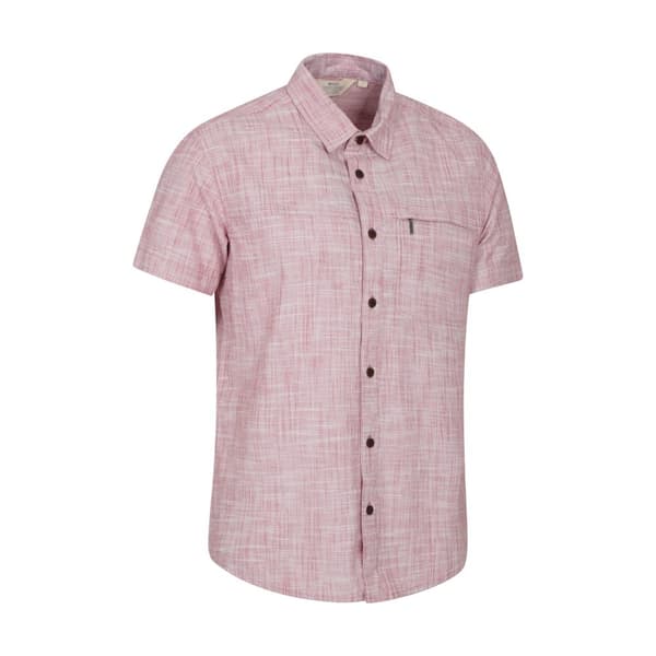 Mountain Warehouse Mens Coconut Slub Short-Sleeved Shirt