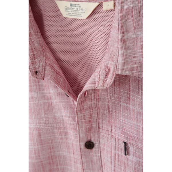 Mountain Warehouse Mens Coconut Slub Short-Sleeved Shirt