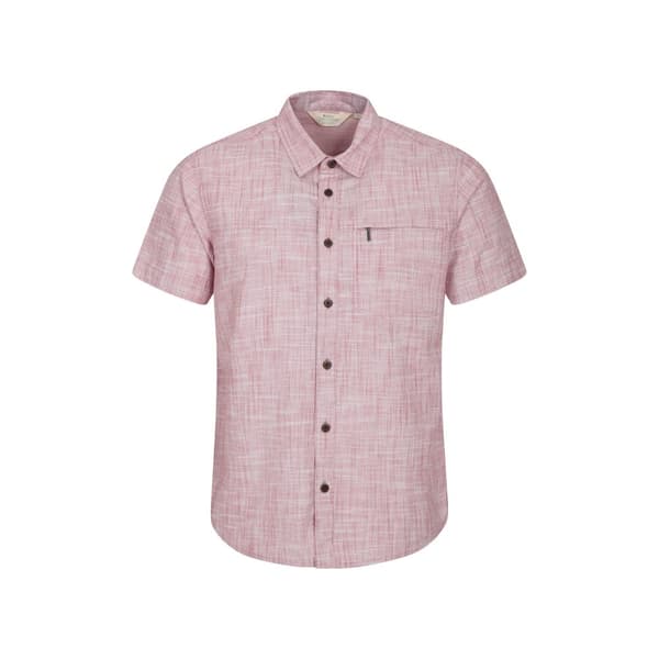 Mountain Warehouse Mens Coconut Slub Short-Sleeved Shirt
