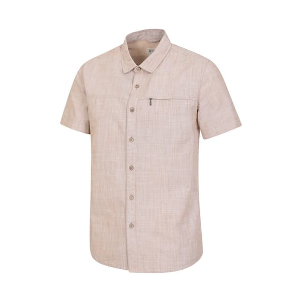 Mountain Warehouse Mens Coconut Slub Short-Sleeved Shirt