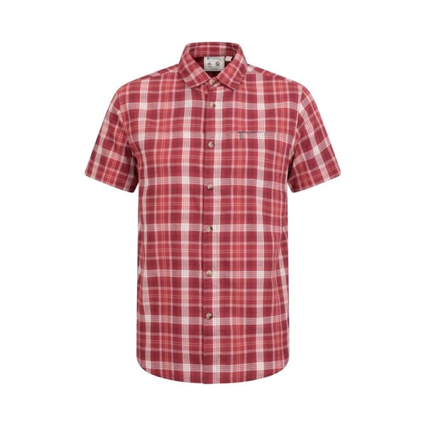 Mountain Warehouse Mens Cotton Shirt Red M