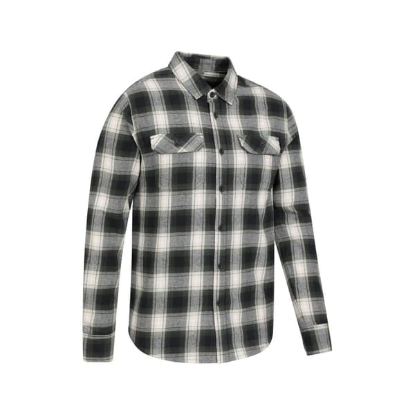 Mountain Warehouse Mens Trace Flannel Long-Sleeved Shirt