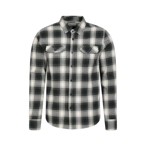 Mountain Warehouse Mens Trace Flannel Long-Sleeved Shirt