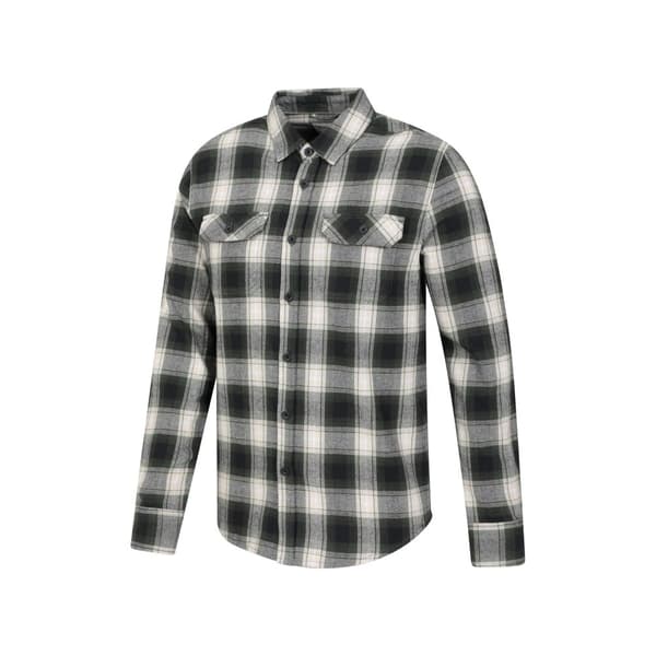 Mountain Warehouse Mens Trace Flannel Long-Sleeved Shirt