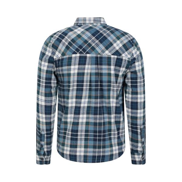 Mountain Warehouse Mens Trace Flannel Long-Sleeved Shirt