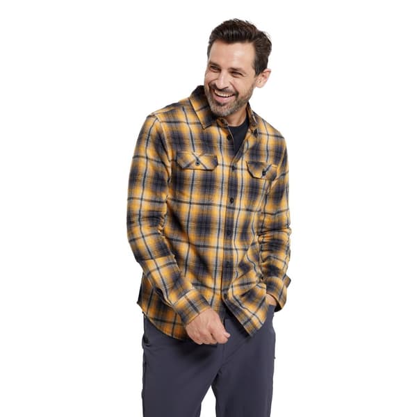 Mountain Warehouse Mens Trace Flannel Long-Sleeved Shirt