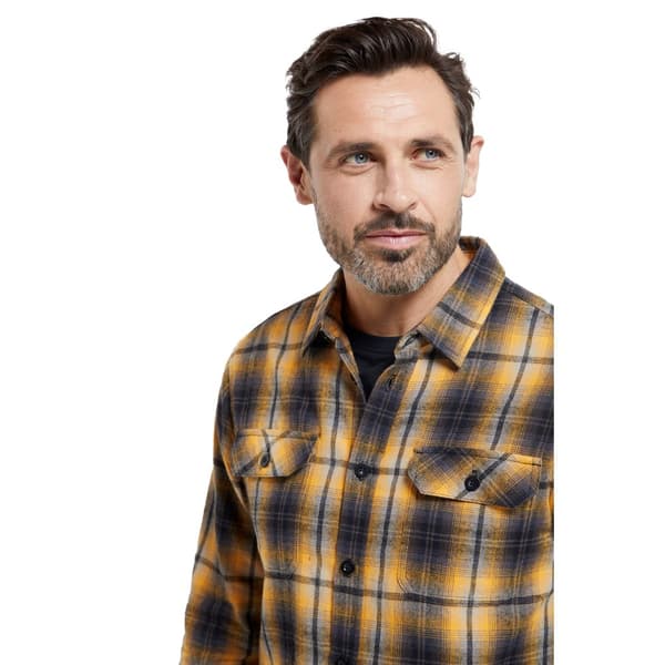 Mountain Warehouse Mens Trace Flannel Long-Sleeved Shirt