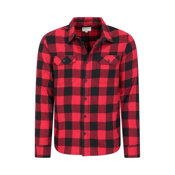 Mountain Warehouse Mens Trace Flannel Long-Sleeved Shirt
