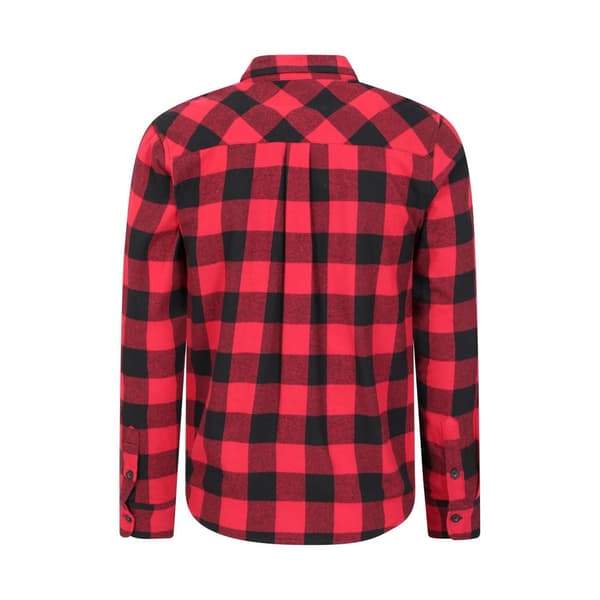 Mountain Warehouse Mens Trace Flannel Long-Sleeved Shirt