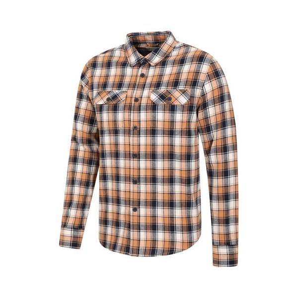 Mountain Warehouse Mens Trace Flannel Long-Sleeved Shirt