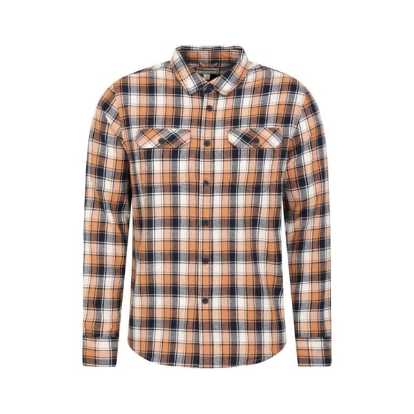 Mountain Warehouse Mens Trace Flannel Long-Sleeved Shirt
