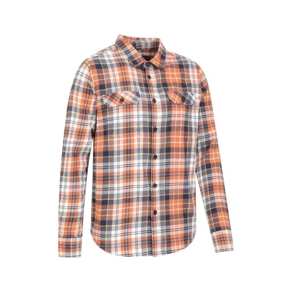 Mountain Warehouse Mens Trace Flannel Long-Sleeved Shirt