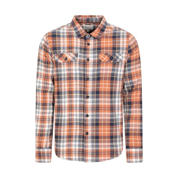 Mountain Warehouse Mens Trace Flannel Long-Sleeved Shirt