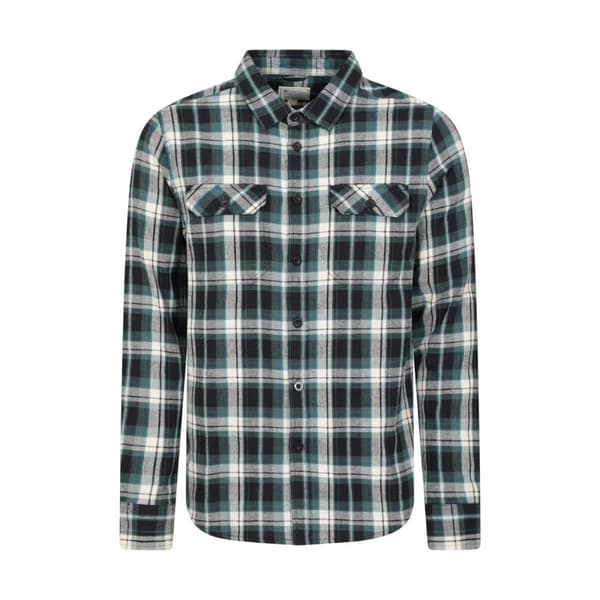 Mountain Warehouse Mens Trace Flannel Long-Sleeved Shirt