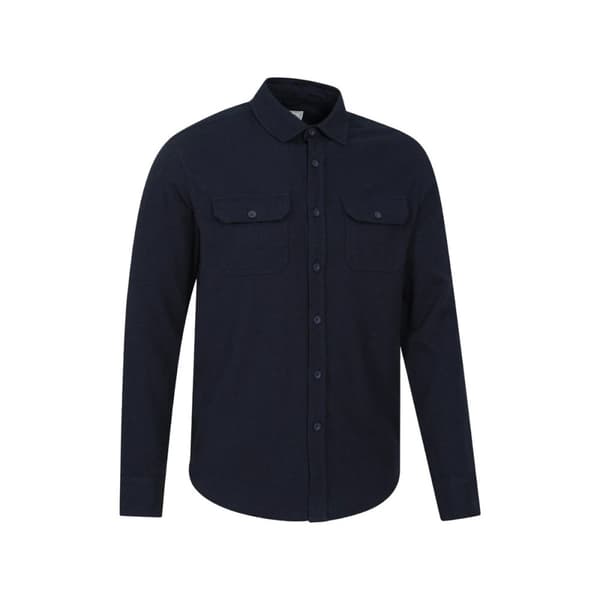 Mountain Warehouse Mens Trace Flannel Long-Sleeved Shirt
