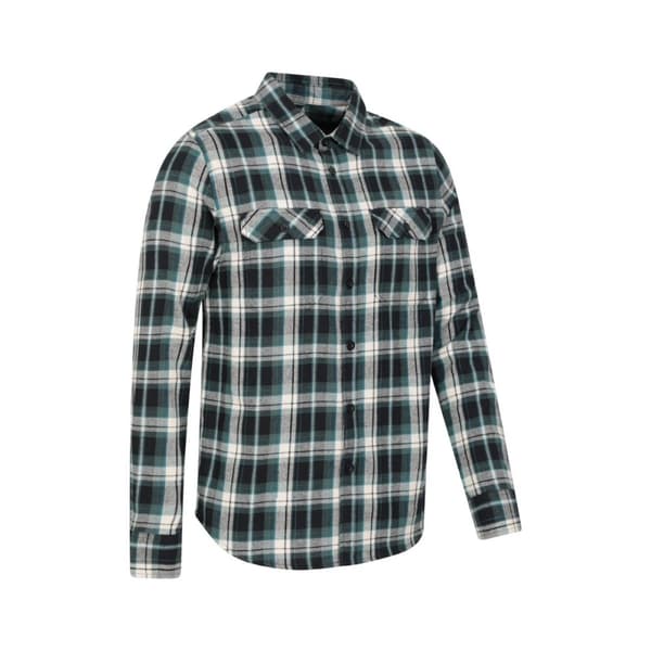 Mountain Warehouse Mens Trace Flannel Long-Sleeved Shirt