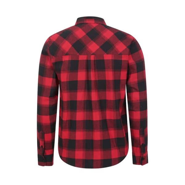 Mountain Warehouse Mens Trace Flannel Long-Sleeved Shirt
