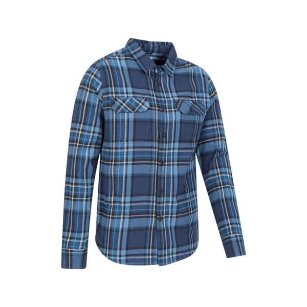 Mountain Warehouse Mens Trace Flannel Long-Sleeved Shirt